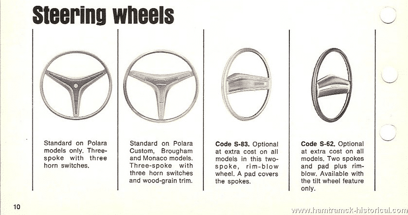 1971 polara monaco steering wheel choices.png