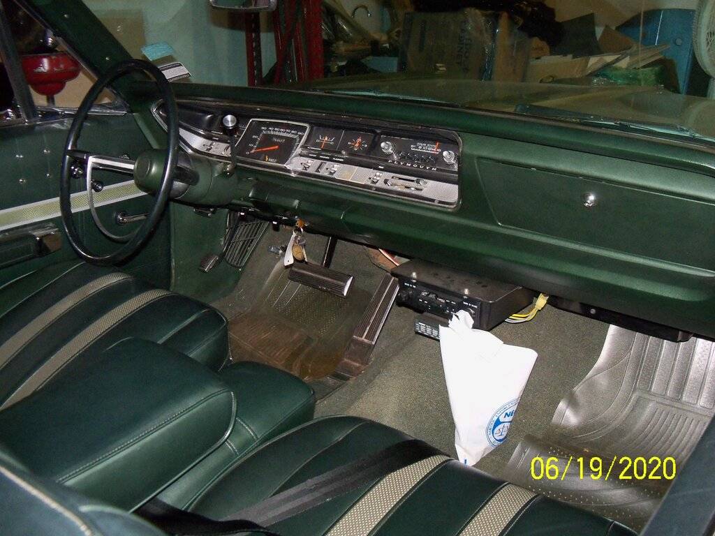 68 Green Sport Fury Dash.JPG