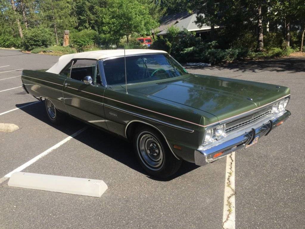 For Sale - 1969 Fury III convertible (Not mine; F8 green/M4X, 318, $12k ...