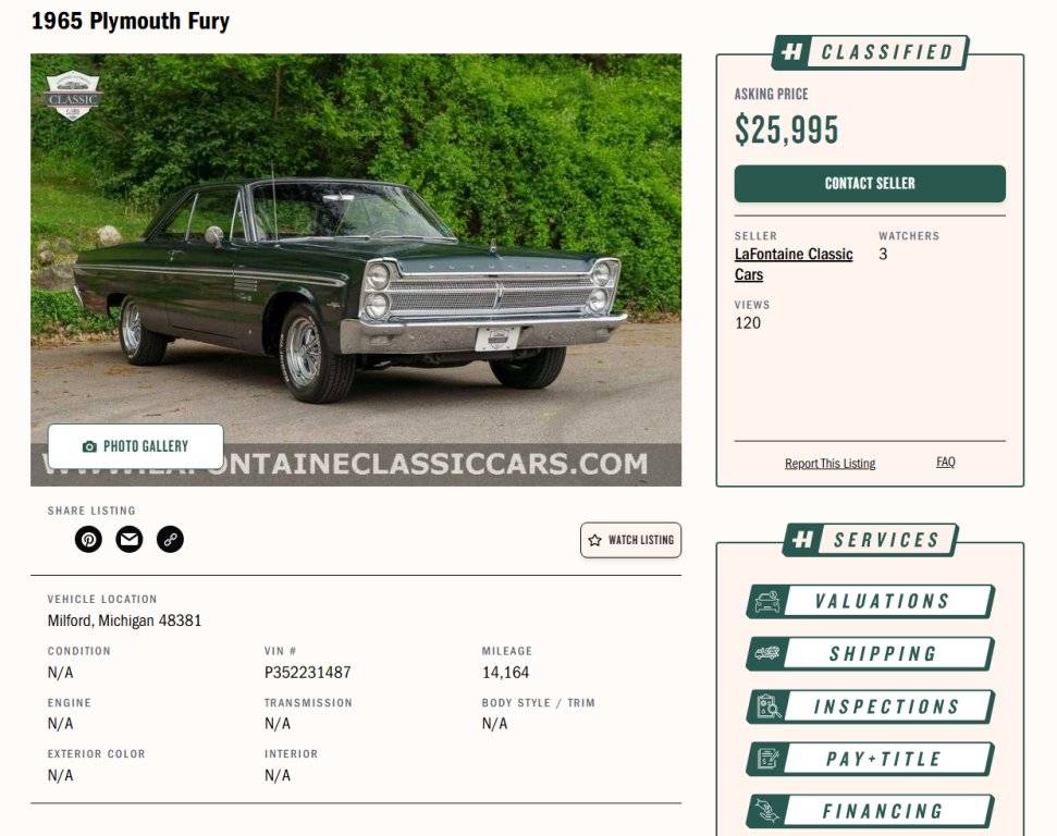 05-31-25.1965 Plymouth Fury Milford, Michigan.www.hemmings.com.jpg