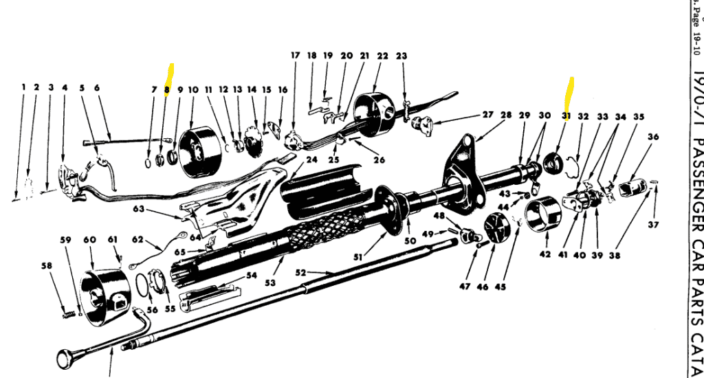 Steering column parts needed | For C Bodies Only Classic Mopar Forum