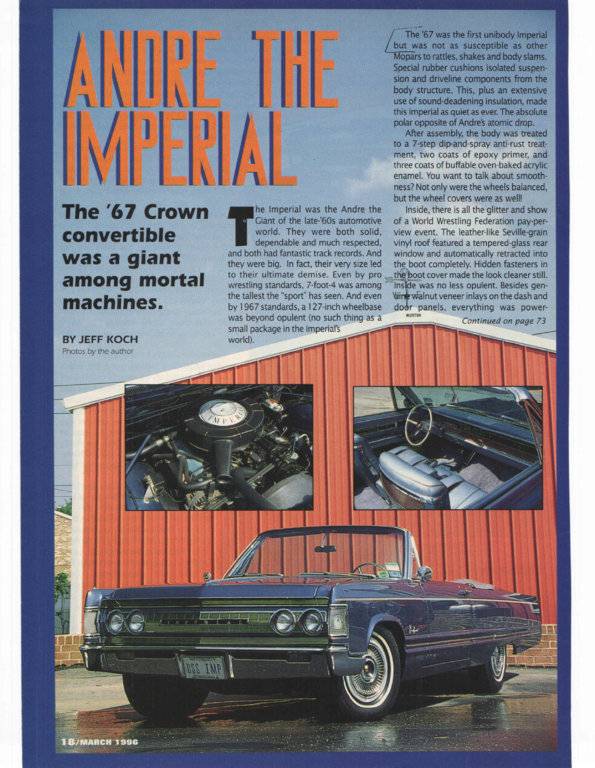 1967 Imperial, 1st Unibody, HPM 3-96.jpg