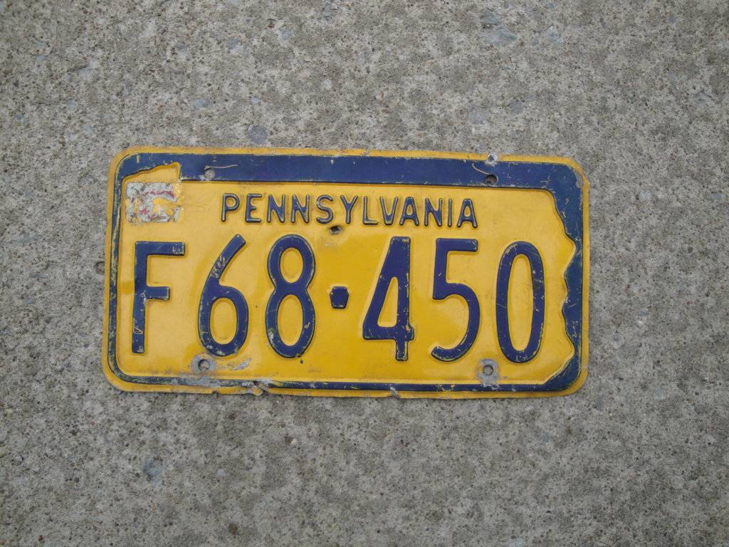 1969 PA Lic Plate F68-450.JPG