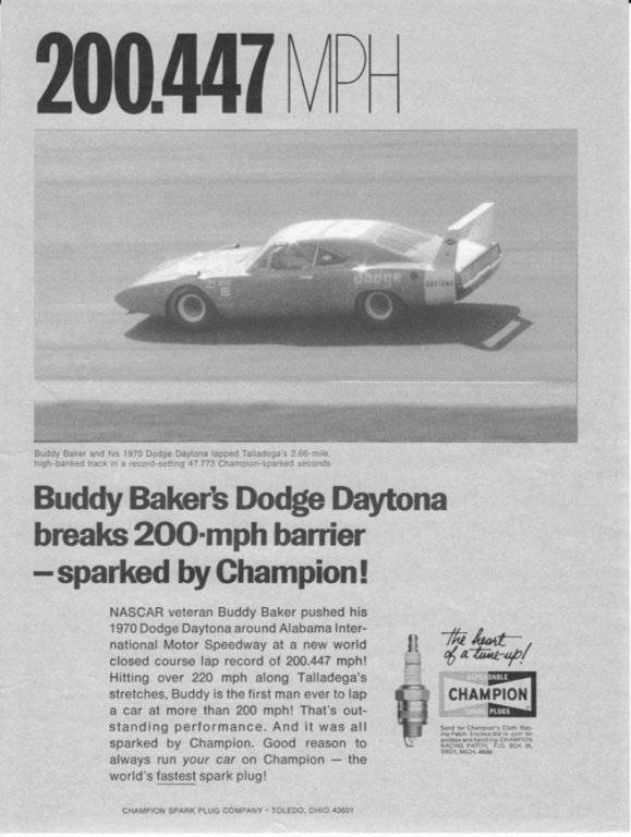buddy baker 200 mph 1969 dodge charger daytona chrysler engineering #88 200.447.jpg