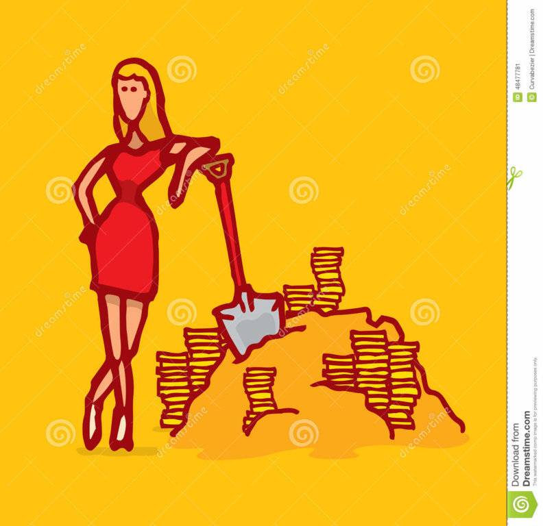 gold-digger-woman-leaning-shovel-cartoon-illustration-funny-resting-her-48477781.jpg