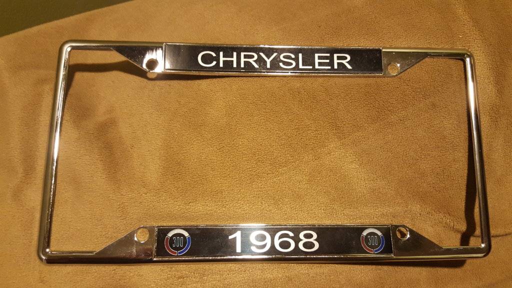 Custom license plate frame | For C Bodies Only Classic Mopar Forum