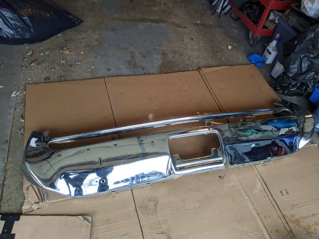 For Sale - 1972 1973 Chrysler New Yorker Rear Bumper Rechromed 