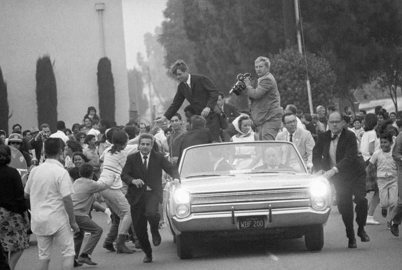 R F Kennedy In a 1968 Plymouth Fury Convertable.jpg