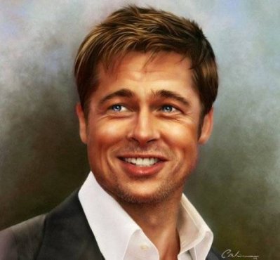 Brad+Pitt++in+Oils+painting+by+KryptR.jpg